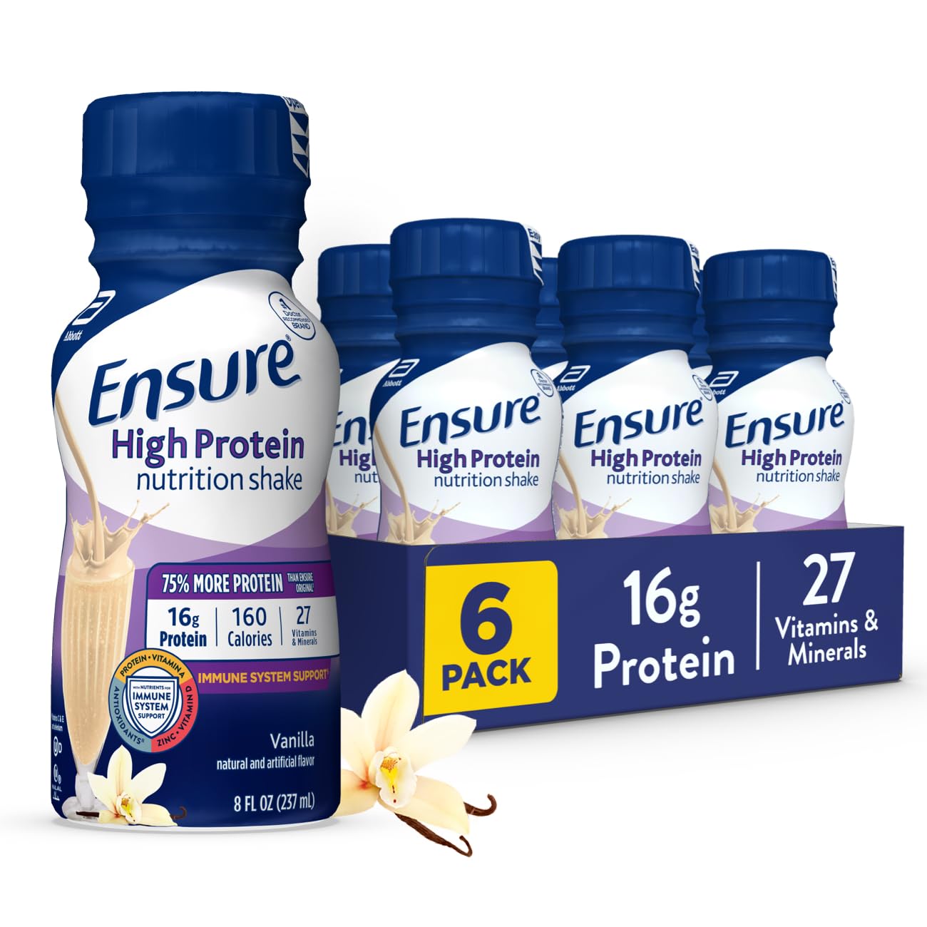 Ensure High Protein Vanilla Nutrition Shake 6 Pack